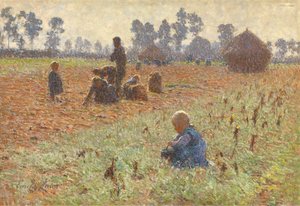 Raccolta del grano da Emile Claus